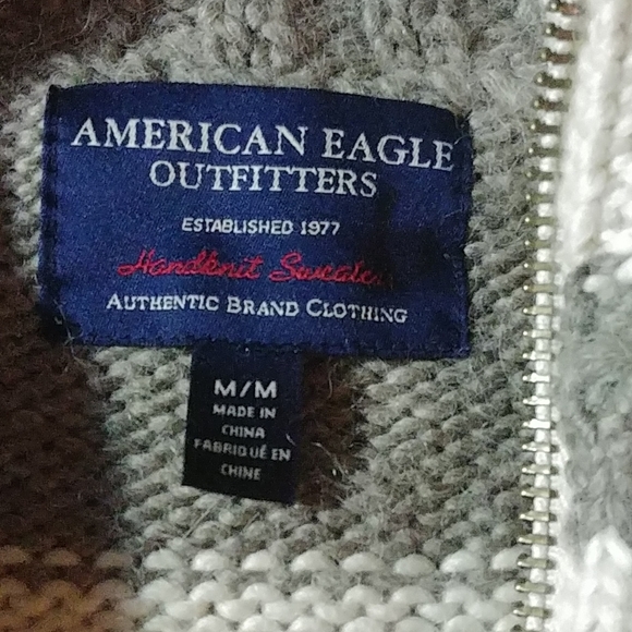 American Eagle Cowichan mixed wool sweater - Picture 2 of 4